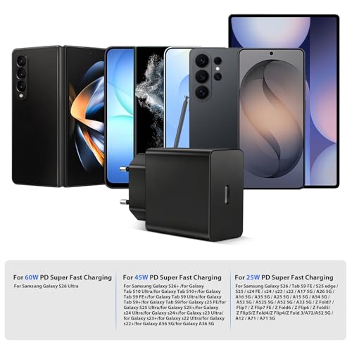 Chargeur ultra-rapide USB Type C pour alimenter simultanément votre tablette Tab S10 - 3