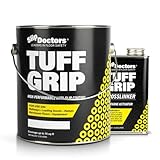 Tuff Grip Extreme Non-Skid Paint for Ramps, Floors, Decks & Stairs – Textured Anti-Slip Grip Coating for Slip Resistant Traction (Sand)