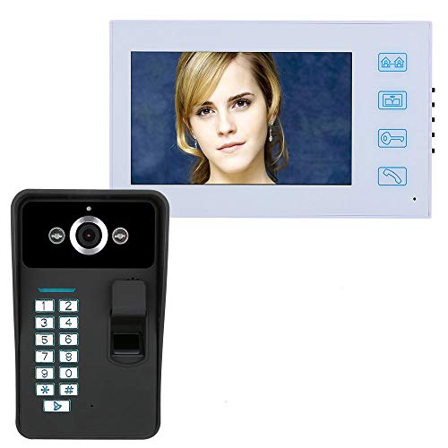 Fingerabdruckerkennungskennwort-Video-Türsprechanlage Intercom-Türklingel Mit Mit No-Electric Streik-Türschloss