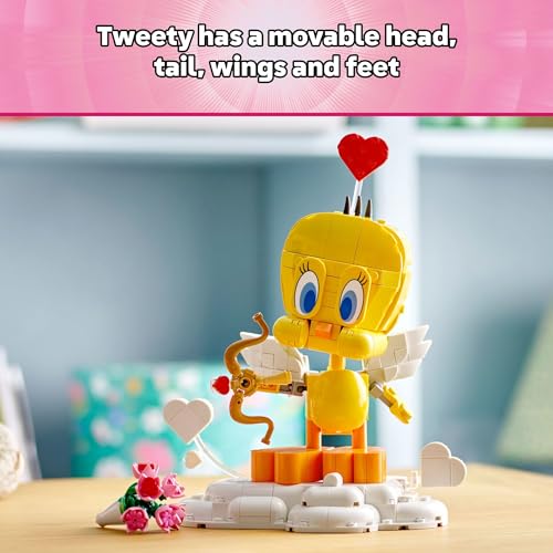 LEGO Looney Tunes Sweetheart Tweety Bird Building Toy for Adults & Kids - Tweety Figure W/Display Pedestal & Accessories for Girls & Boys, Ages 12+ - Gift for Looney Tunes Fans - 40824 - image 3