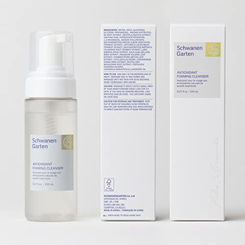 Schwanen Garten Foaming Cleanser 5.07oz / 150ml, SG Antioxidant Source, pH-balancing cleanser, Vegan, Clean beauty - Image 3