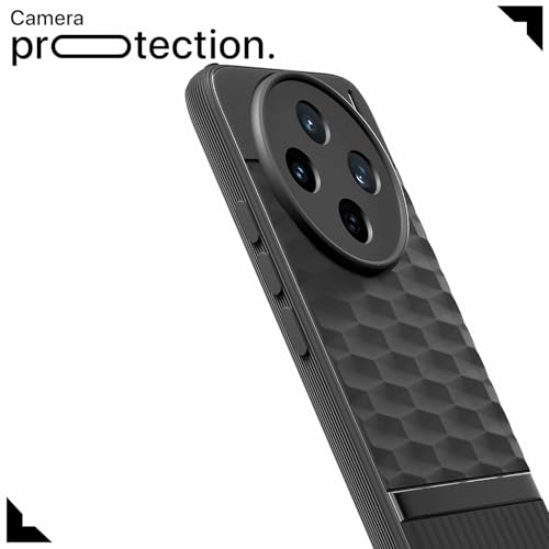 Image of Amazon Basics Back Cover for Vivo X200T 5G | Full Camera Protection | TPU Soft Flexible Shockproof Bumper Case (Black)