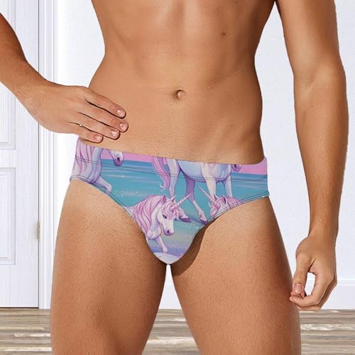 Men's Low Rise Swim Beach Briefs Bulge Underwear Trunks4