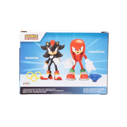 JAKKS Pacific Sonic The Hedgehog 4" Action Figure 2 Pack Knuckles & Shadow - image 4