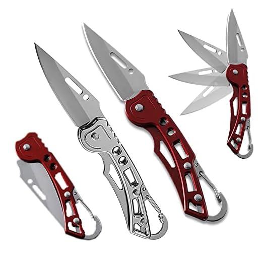 2 PACK Pocket Knives & Folding Knives, Tactical Knife, Super Sharp Blade only 2.2 inch, Good for Camping Survival Indoor and Outdoor Activities, Easy-to-Carry, Mens Gift