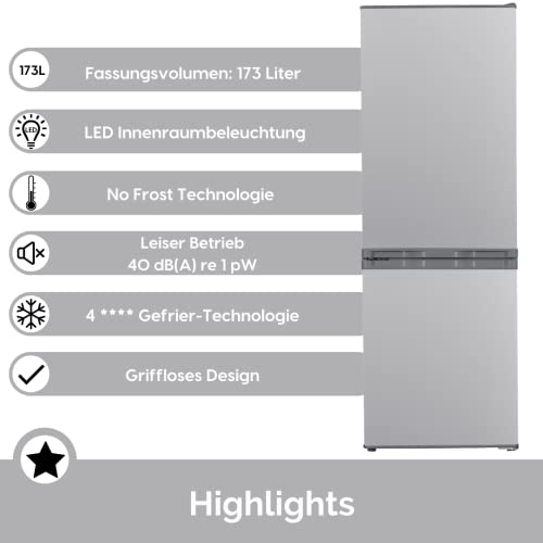 PKM KG230E FridgeFreezer Combination / 173L Net Capacity / 4