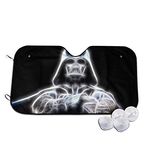 Lihaky Star-Wars Darth-Vaders Parabrisas Sombrillas Bloques Rayos UV Visera Plegable para el...