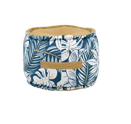 Pouf rond collection feuillage de haute qualité aux finitions soignées - 2