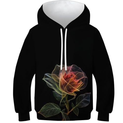 Pull rose enfants pour résoudre le froid matinal avec capuche et poche