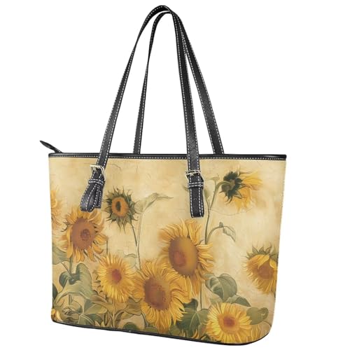 Leather Tote Bag for Women, Oversize Crossbody Shoulder Bag, Vintage Hobo Purse Handbag with Top Handle Travel Bags3