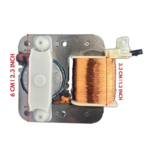 Image of J K b K Microwave Oven Fan Motor - 3 Pins - Thin Shaft - Universal - Copper - 220-240V AC - 50-60 Hz for Microwave Ovens