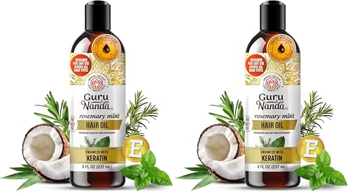 GuruNanda Rosemary Mint Scalp & Hair Oil 16oz (2-pack)
