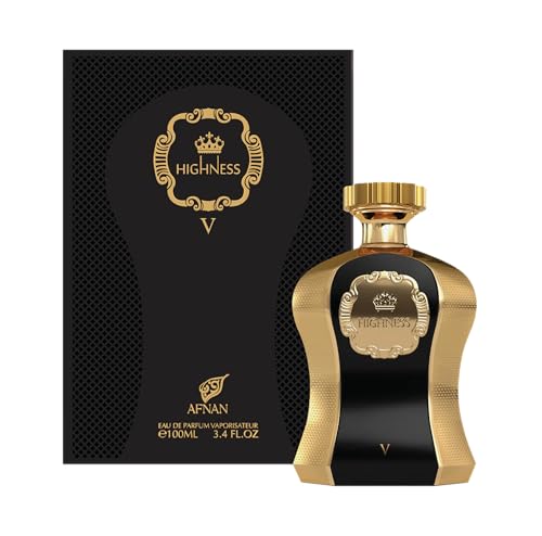 Afnan Highness Black Luxury Eau De Parfum for Women, 3.4 Fl. Oz