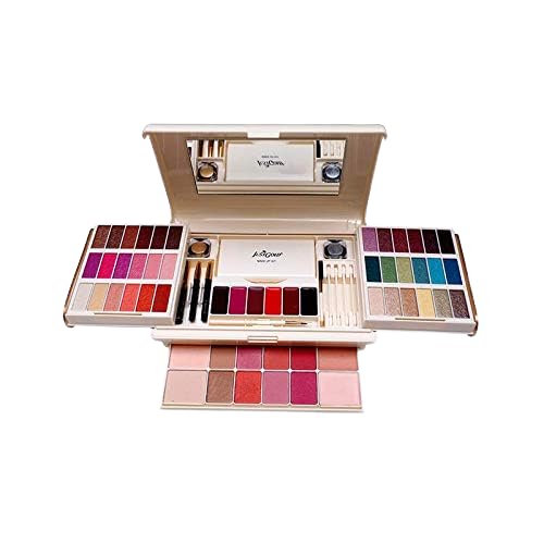 Justgold Professional All In One Makeup Palette Kit 54 Colors Eyeshadow Palette With Blusher, Lipgloss, Foundation Cream, Mascara, Makeup Kit #981-image-34