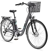 TELEFUNKEN E-Bike Electric Bicycle Aluminium 28 Inch with 7-Speed Shimano Derailleur Gears, Pedelec City Bike...