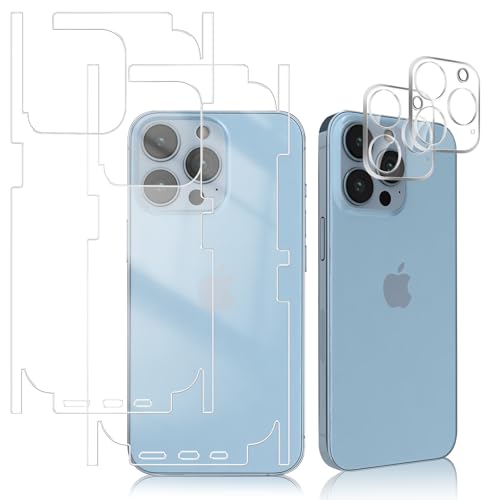 #VerdientProvisionen<br>Rückseite Schutzfolie für iPhone 13 Pro [2 2 Stück] TPU Hinten Schutzfolie Kameraschutz für Panzerglas Schützende Grenze Anti Kratzer Vollabdeckung Zurück Folie für iPhone 13 Pro