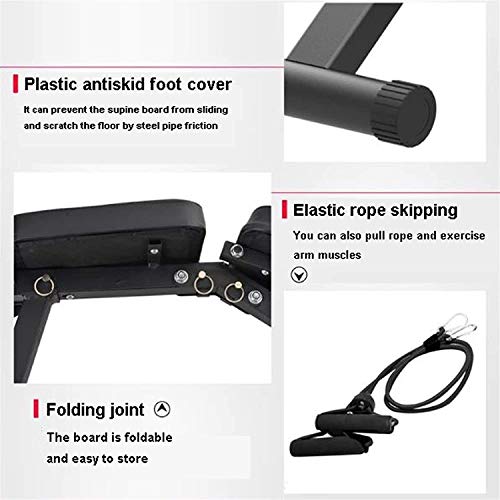 Banc pliable poids multifonctionnel en acier pour musculation - 6