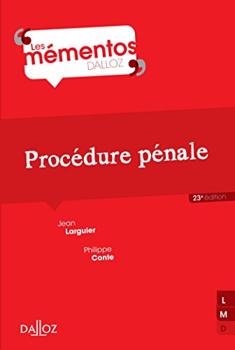 Procédure pénale - 23e éd.