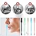 Heclia 2-in-1 Nasal Hair Cutter Double Sided Nose Hair Knife 10PCS Upgrade Portable Nostril Hairs Remover Tool with Cases 360° Rotating Nose Trimmer Remover Tool Hairs Cutters for Men and Women