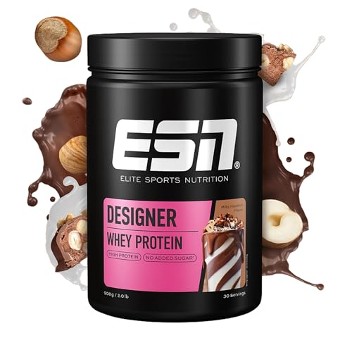 ESN Designer Whey Protein Pulver, Eiweißpulver, Milky Hazelnut, 908 g