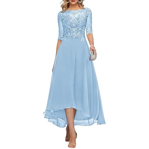 HANVAIOS Light Blue Mother of the Bride Dress Cover