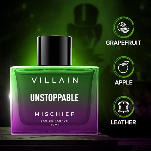 Image of Villain Fierce Pair Combo EDP Perfume For Men | Long Lasting Smell -50 ml each | Gift set For Man with Hurricane Hydra and Unstoppable Mischief For Masculine Fragrance