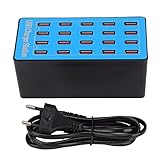 [SYSTÈME DE REFROIDISSEMENT AVANCÉ] Conçue avec un ventilateur de refroidissement intelligent à 50 degrés, cette station de charge USB maintient une température optimale pendant le fonctionnement.Les matériaux ignifuges PC et ABS améliorent la durabilité et la sécurité même dans des conditions d'utilisation intensive.Les repose-pieds en éponge offrent une stabilité supplémentaire.