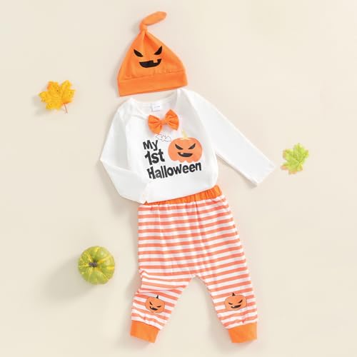 Disfraz bebé niño Halloween set calabaza y fantasma miniatura 2