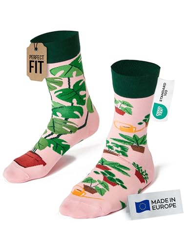Many Mornings Plant Lover Chaussettes dépareillées, Multi-Color, 35-38 Mixte
