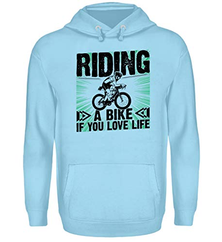 Sweat à capuche vélo bleu XL unisexe generisch