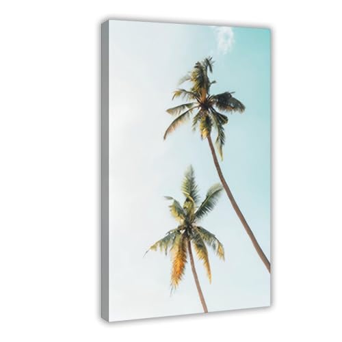Décoration murale sur le thème du surf tropical et océan 30x45 cm pour salon évocateur