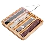 Matériau:Cet organisateur de bracelet de montre est fabriqué en bois et dispose d'un couvercle transparent en acrylique, vous permettant de voir clairement les sangles à l'intérieur sans l'ouvrir. La surface du couvercle est recouverte d'un film protecteur, veuillez le retirer avant utilisation