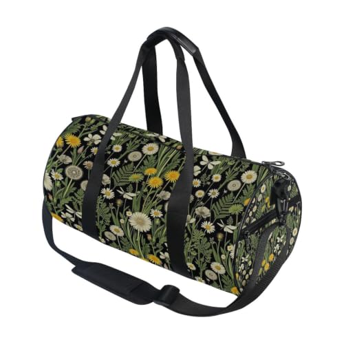 Bolsa deportiva redonda con bolsillo interior para evitar el desorden al entrenar