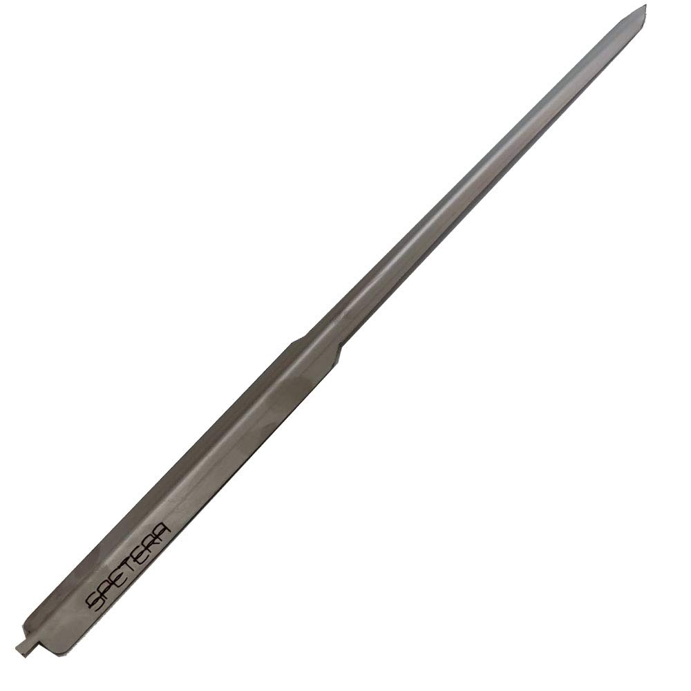 Soporte para adaptar a Barbacoa Espeto Acero Inoxidable 50cm para Asar Pescados (espetos sardinas, lubina, Dorada) y Carnes espetadas