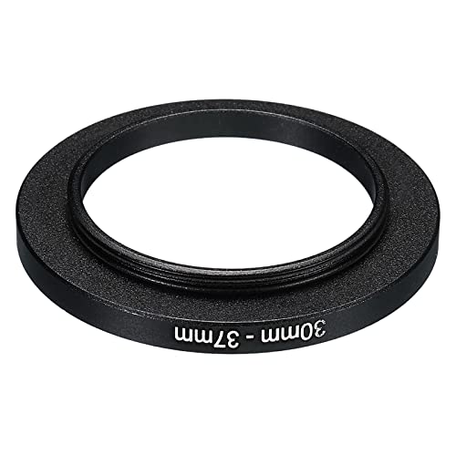 PATIKIL 30mm-37mm Metal Step Up Ring, Camera Lens Filter Adapter Ring Aluminum Filter Adapter Ring for Camera Lenses Hood Black - Image 3