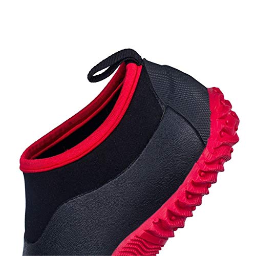 Image of SYLPHID Men's Garden Shoes Women's Rain Shoe Waterproof Neoprene Camp Booties for Camping, Lawn Care, Gardening and Yard Work