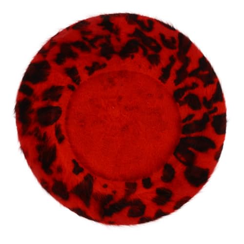 VALICLUD Fashion Women Leopard Printed Beret Cap Autumn Hat Breathable Material Soft and Comfortable for All Match Styles