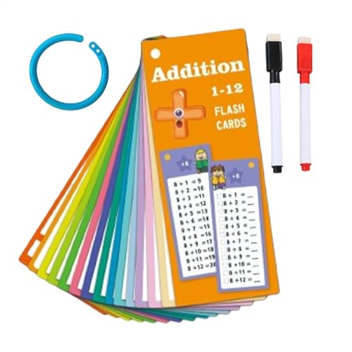 DESIGN INTERESSANTE: le divertenti illustrazioni e i colori vivaci delle carte matematiche rendono l'apprendimento divertente e aiutano i bambini a costruire solide basi nelle abilità matematiche di base.