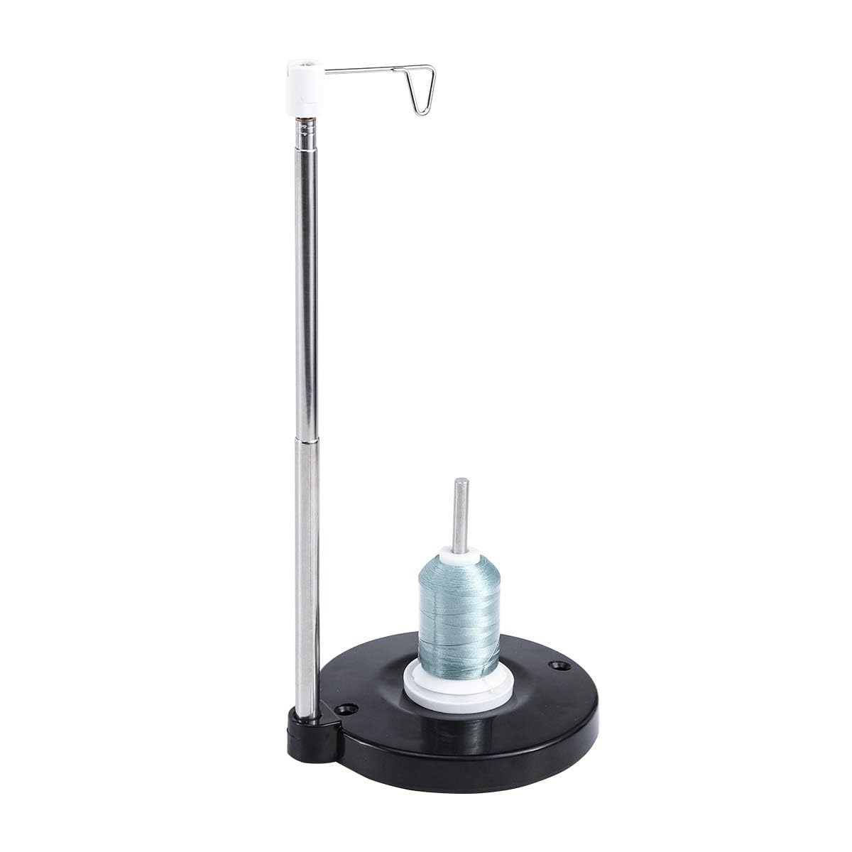 TERRIFI Spool Holder for Embrodiery, Adjustable Cone Thread Stand Spool Holder for Sewing Machine, for Embrodiery, Sewing and Quilting Thread, All Metal Thread Stand, Black