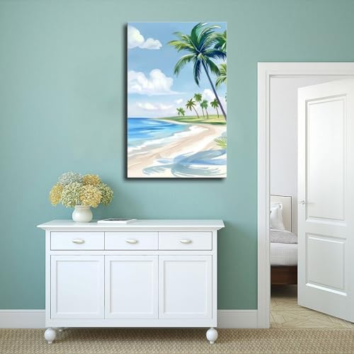 Poster aquarelle Bavaro Beach idée cadeau originale décoration 60x90
