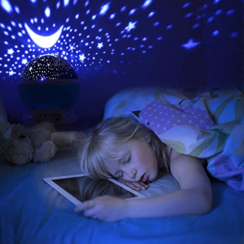 Image of Desidiya 360-Degree Rotating Star Projector, Desk Lamp Multi Colors Changing with USB Cable, Best for Children Baby Bedroom and Party Decorations