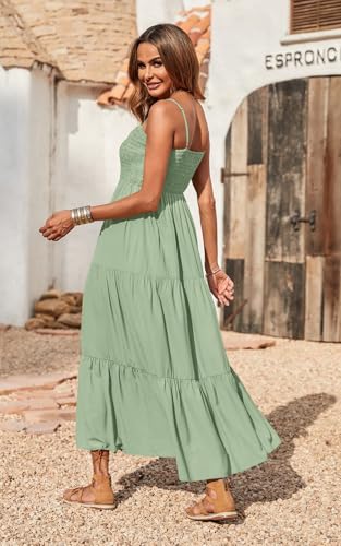Image of PRETTYGARDEN Women's Summer Maxi Dress 2026 Spaghetti Strap Sundresses