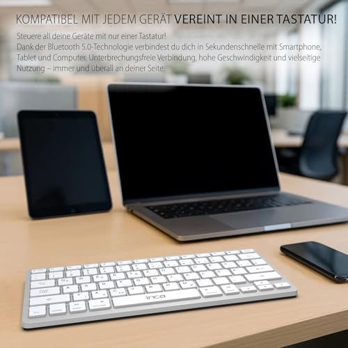 Clavier intelligent rechargeable IBK-565BT Inca azerty sans fil
