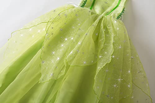 Vestido de Hada para Niñas con Alas de Mariposa Tinkerbell miniatura 6