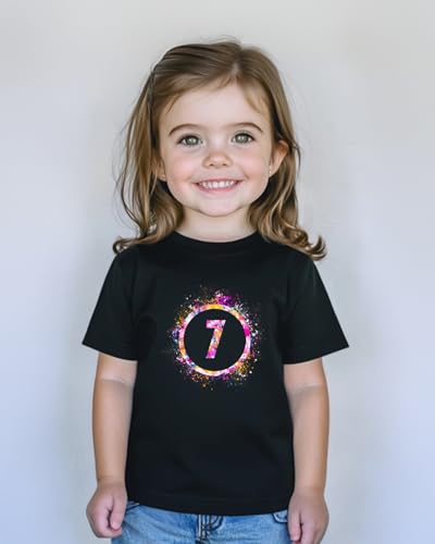 Habudda Birthday Girl Shirt Birthday Shirts Gift 2nd 3rd 4th 5th 6th 7th 8th Toddler Clothes Short Sleeve Cotton T-Shirt4