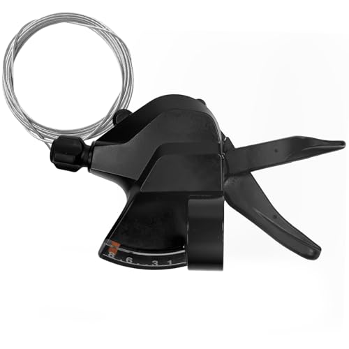 RainFlowwer SL-M315-8R Bike Shift Lever Bicycle Shift Lever - Right Mountain Right Shifter Lever with Optical Gear Display