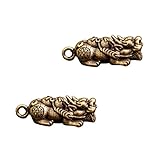 Gadpiparty 2stücke Kupfer Anhänger Vintage Chic Wohnaccessoires Dekorative Kupferhandwerkskunst Klein Hängendes Handwerk Ornament