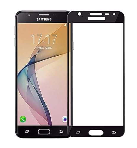 Image of HD Tempered Glass Screen Protector Compatible For Samsung Galaxy J7 (2015) With Edge To Edge Coverage And Easy Installation Kit