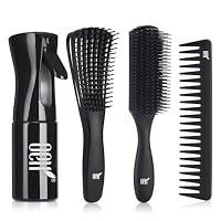 OEH Haarbürsten-Set – Entwirrungsbürste, 9-reihige Bürste & Breiter Kamm Für Alle Haartypen, Haarschonend