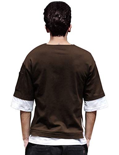 Image of EYEBOGLER Loose fit White Small Size T-Shirt for Men(S-t322-WHBL) EYEBOGLERMenRegularT-Shirt